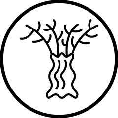 Scary Tree Icon Style