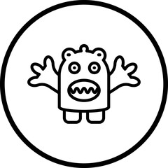 Cute Monster Icon Style