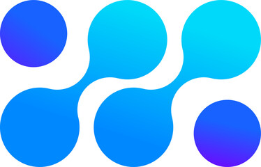 Abstract metaball concept logo