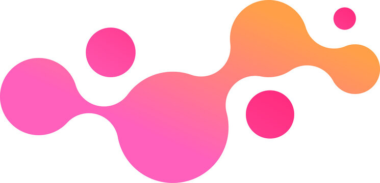 Abstract metaball concept logo