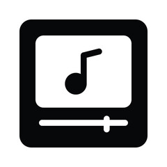 A music player interface representing playback and song control