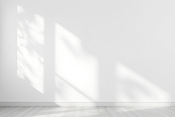 shadows on the white wall