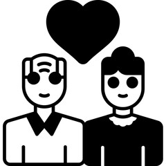 Senior Friendship Icon