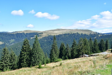 landscape with mountains and sky