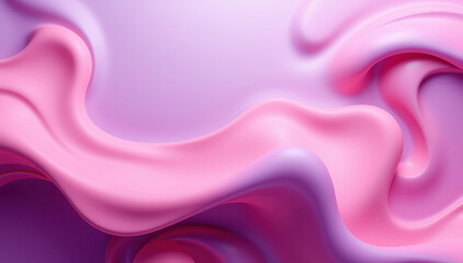 Abstract Pink and Purple Fluid Swirls Design