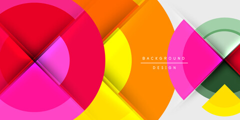 Obraz premium Target circle geometric abstract shapes. Vector Illustration For Wallpaper, Banner, Background, Card, Book Illustration, landing page