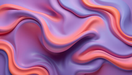 Fototapeta premium Abstract Purple and Orange Swirling Fluid Design