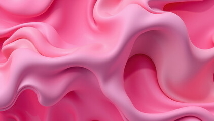 Fototapeta premium Abstract Pink Fluid Waves Swirling Design