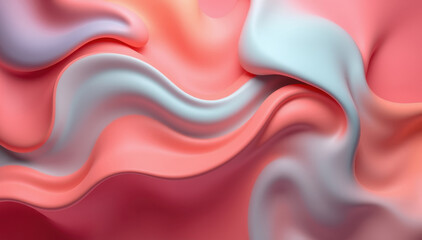 Obraz premium Abstract Pink and Blue Swirling Fluid Design