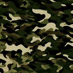 Fototapeta premium camouflage texture, hunting, army pattern, dark green background, fashionable design for fabric