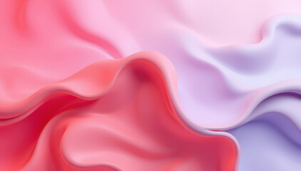 Obraz premium Abstract Pink and Purple Wavy Fluid Design