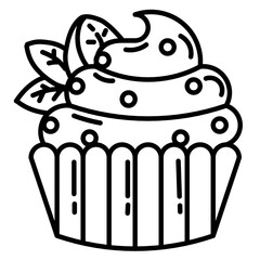 Dessert Strawberry cupcake