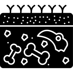 Dinosaur Fossil Icon