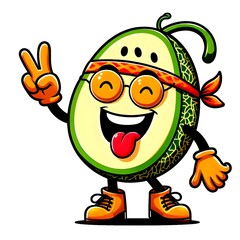 melon character comic