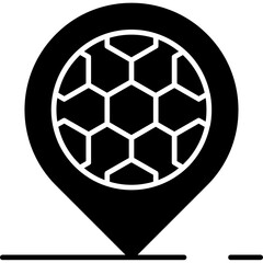Obraz premium Stadium Map Icon