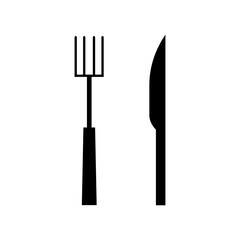 Spoon and knife icon vector. Restaurant illustration sign. Dinner symbol or logo.