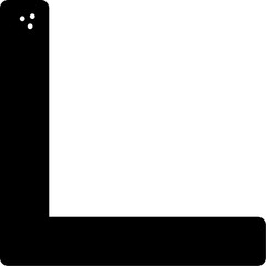 Obraz premium Right Angle Icon