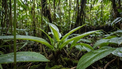 Obraz premium the river in the forest