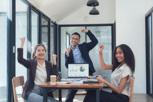 Triumphant Team Meeting: Celebrating Success 