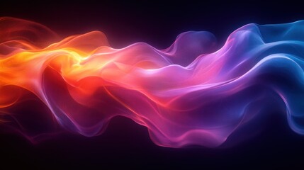 Obraz premium Iridescent Abstract Liquid Art Flowing Background with Soft Lighting and Smooth Curves