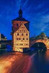 View of the old town hall in Bamberg in Bavaria, Germany.