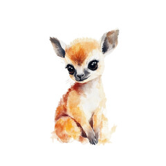 Obraz premium Adorable Baby Animal Watercolor