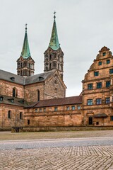 View of the Bamberg Cathedral in Bavaria, Germany.