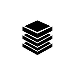 Black icon of Web Application icon png Minimalist flat icon, vector logo style sign clipart on a transparent background