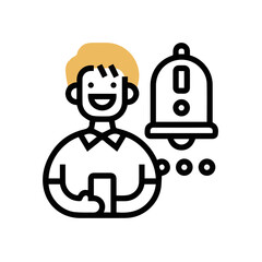 Warning attention icon symbol vector image Illustration