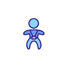 Warning attention icon symbol vector image Illustration