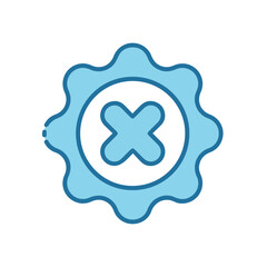 Warning attention icon symbol vector image Illustration