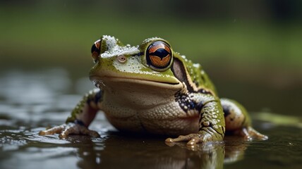 Obraz premium Green Frog