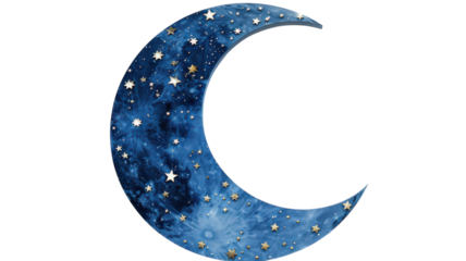 Stunning 3D Render of a Moon Surrounded by Stars for Astrological Visuals