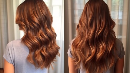 Skilled Stylist Expertly Blending Caramel and Honey Tones to Create a Warm Natural Balayage Hairstyle with Radiant Shine and Texture