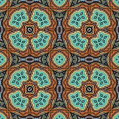 seamless abstract square pattern. texture symmetrical kaleidoscope. background creative