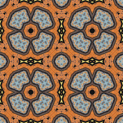 seamless abstract square pattern. texture symmetrical kaleidoscope. background creative