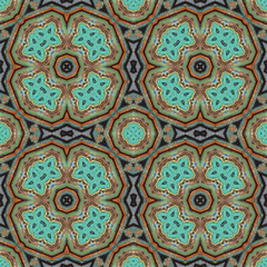 seamless abstract square pattern. texture symmetrical kaleidoscope. background creative