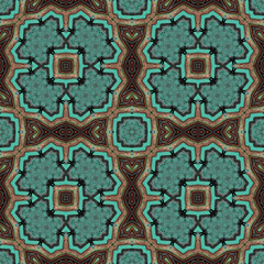 seamless abstract square pattern. texture symmetrical kaleidoscope. background creative