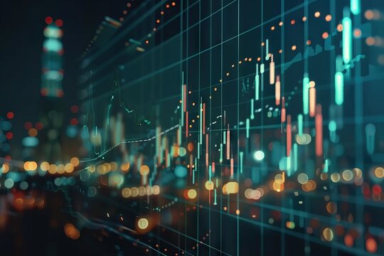 Bitcoin investing concept  trading on cryptocurrency exchange  exchange rate trends. - Powered by Adobe