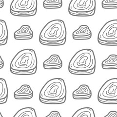 doodle steak pattern background. doodle meat pattern background. Beef Meat Seamless Pattern background. 