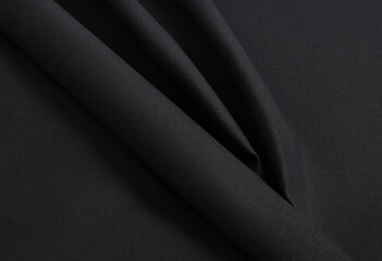 Obraz premium Elegant Black Fabric Texture