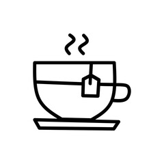Simple Set of Coffee and Tea Related Vector Line