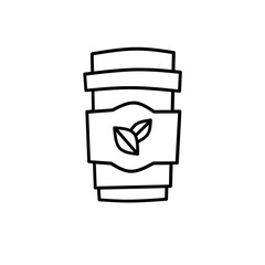 Simple Set of Coffee and Tea Related Vector Line