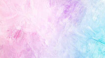 Fototapeta premium Pastel pink, lavender, and turquoise abstract texture with soft, flowing brush strokes creating a serene, delicate artistic background.
