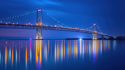 Obraz premium Bridge at Night