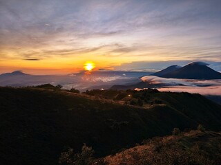 Beautiful Sunrise in Mountain