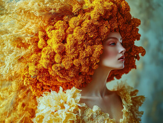 Close-knit surreal horses in a burst of vivid tones