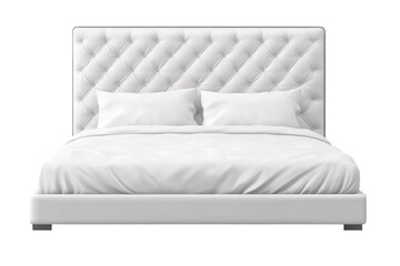 a white bed with pillows