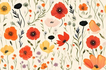 floral seamless pattern
