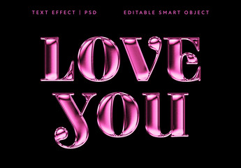 Shiny Pink Text Effect